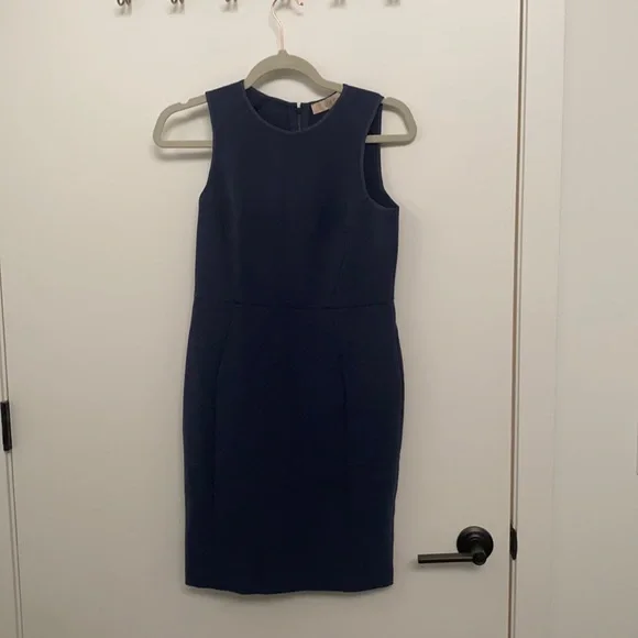 LOFT Dresses Loft Petite Steel Blue Work Dress Poshmark